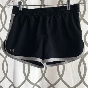 Black and White Under Armour Shorts